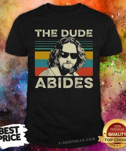 Awesome The Dude Abides Big Lebowski Vintage T-Shirt