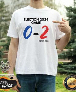 Awesome Trump You Missed Again Election 2024 Game 0-2 T-Shirt