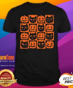 Cute Black Cats And Pumpkins T-Shirt