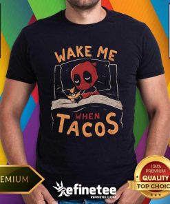 Cute Deadpool And Wolverine Wake Me When Tacos T-Shirt