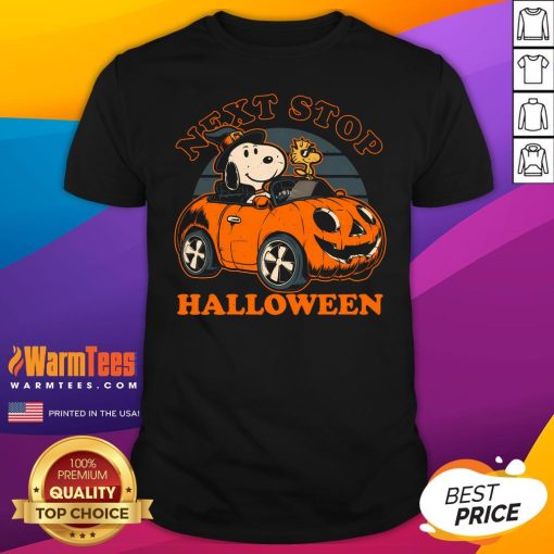 Cute Spooky Beagle Car Next Stop Halloween T-Shirt