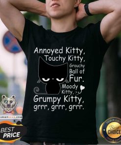 Funny Angry Cat Kitten Lover Attitude T-Shirt