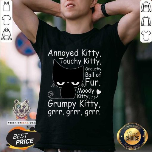Funny Angry Cat Kitten Lover Attitude T-Shirt