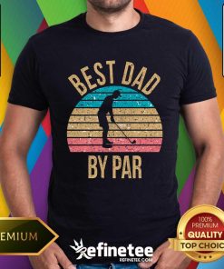 Funny Best Dad By Par Father Day Golf Dad Golfer Vintage T-Shirt