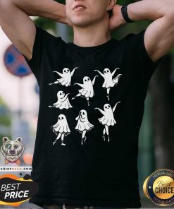 Funny Kute Ballet Ghost Ballet Dancer Unny Halloween T-Shirt