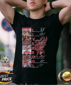 Funny Liverpool Football Club All Team Signatures T-Shirt