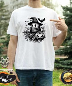 Funny Spooky Season Autumn Halloween Ghost Monochromatic T-Shirt