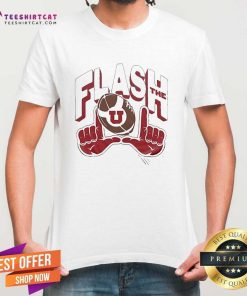 Funny Utah Utes Flash The U 2024 Retro T-Shirt