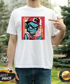 Funny Whimsical Funky Apes Cartoon Hipster Urban T-Shirt