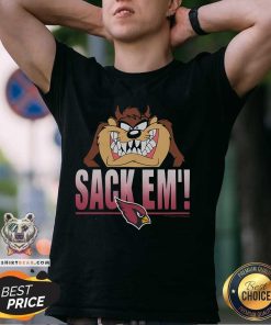 Good Looney Tunes Taz Sack Em' X Arizona Cardinals T-Shirt