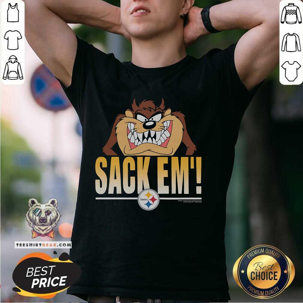 Shirt Great Looney Tunes Taz Sack Em' X Pittsburgh Steelers T-Shirt