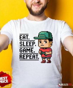 Happy Eat Sleep Game Repeat T-Shirt