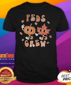 Happy Peds Crew Nurse Etro Groovy Pumpkin T-Shirt