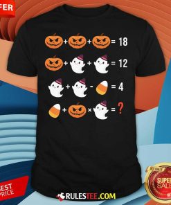 Happy Pumpkin Ghost Candy Corn Mathematics T-Shirt