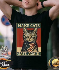 Hot 2024 Presidential Election Make Cats Safe Again T-Shirt