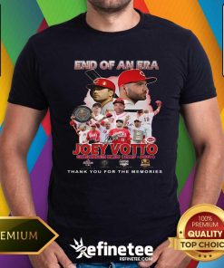 Hot End Of An Era Joey Votto Cincinnati Reds Thank You For The Memories T-Shirt