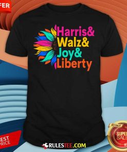 Hot Harris Walz Joy Liberty Sunflower Harris Walz Waltz 2024 T-Shirt