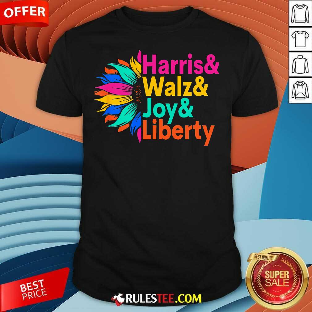 Shirt Hot Harris Walz Joy Liberty Sunflower Harris Walz Waltz 2024 T-Shirt