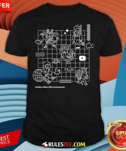 Hot Hololive Meet 2024 Ambassadors Deformed Illustration T-Shirt