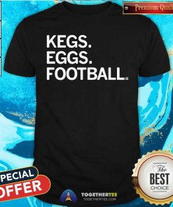 Hot Kegs Eggs Football T-Shirt