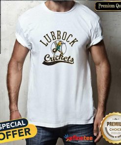 Hot Lubbock Crickets Baseball Logo T-Shirt