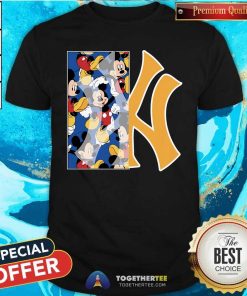 Hot MLB Mickey Pattern T-Shirt
