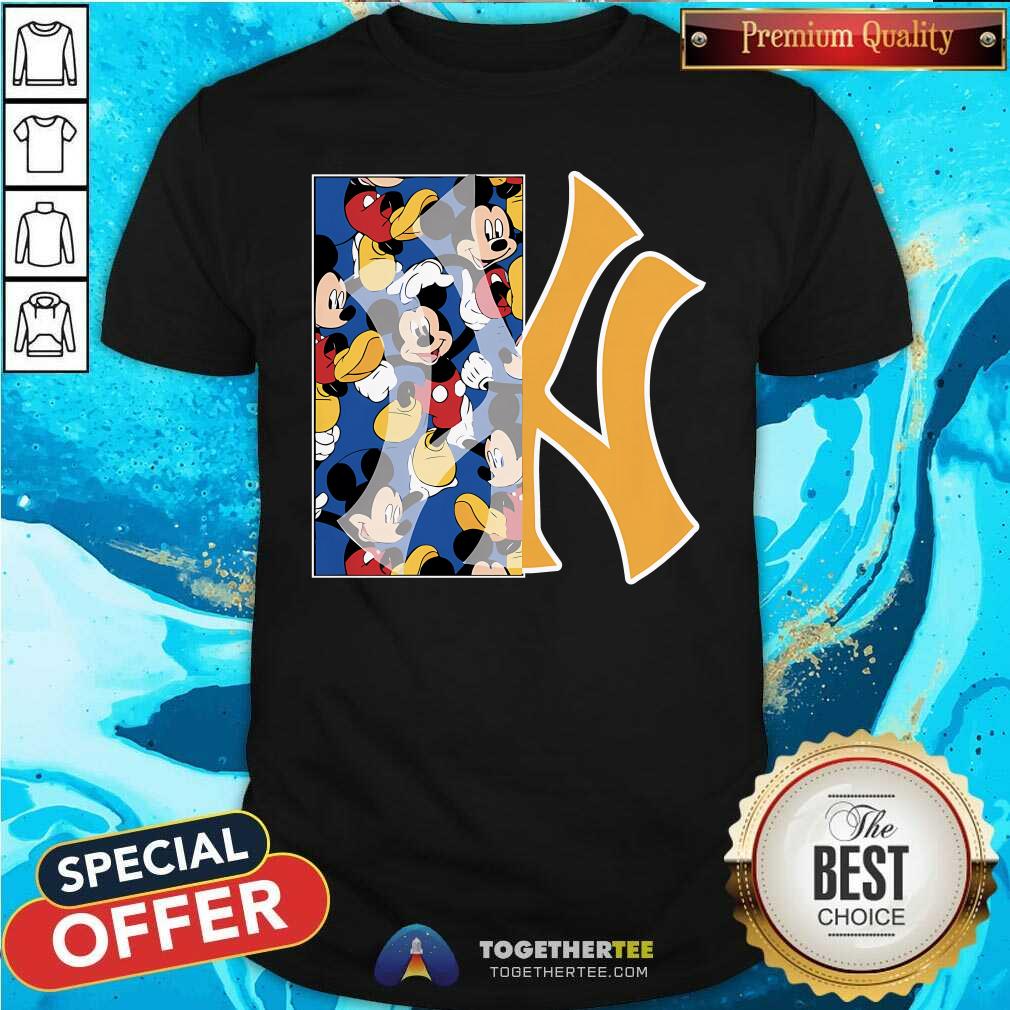 Shirt Hot MLB Mickey Pattern T-Shirt