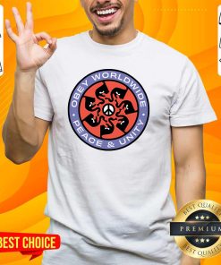 Hot Obey World Wide Peace And Unity T-Shirt