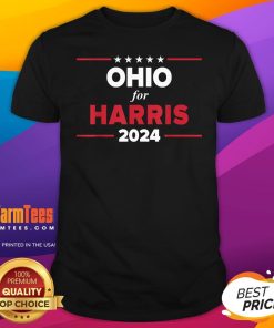 Hot Ohio For Harris 2024 Kamala Harris For President T-Shirt