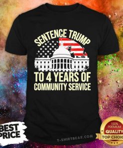 Hot Sentence Trump To 4 Years Of Community Service T-Shirt
