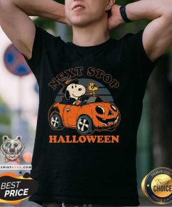 Hot Spooky Snoopy Beagle Car Next Stop Halloween T-Shirt