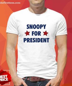 Hot The Simpsons Snoopy For President T-Shirt