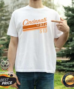 Hot Vintage Cincinnati Ohio 513 T-Shirt