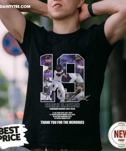 Nice 19 Charlie Blackmon Colorado Rockies 2011-2024 T-Shirt