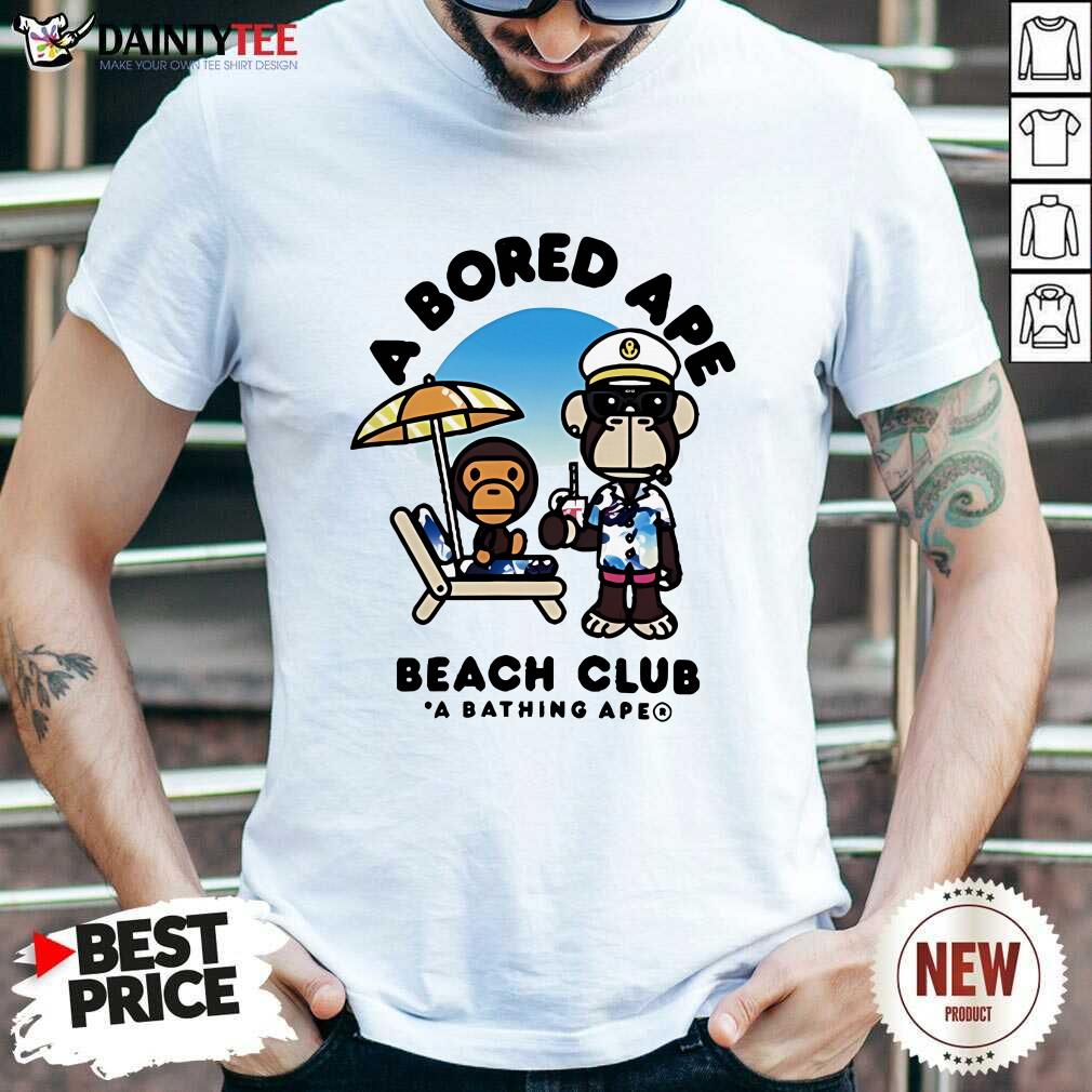 Shirt Nice A Bored Ape Beach Club A Bathing Ape T-Shirt