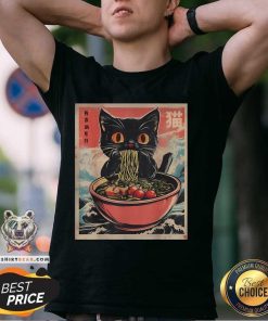 Nice Cat Ramen Japanese Kawaii Cat Anime T-Shirt
