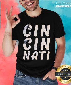 Nice Cin Cin Nati Distressed T-Shirt