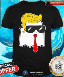 Nice Ghost Trump Hair Sunglasses Halloween T-Shirt