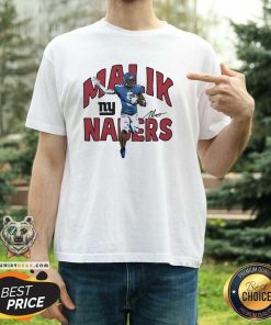 Nice Giants Malik Nabers Signature T-Shirt