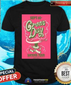 Nice Green Day Sept 10 2024 Germania Insurance Amphitheater Austin Texas T-Shirt