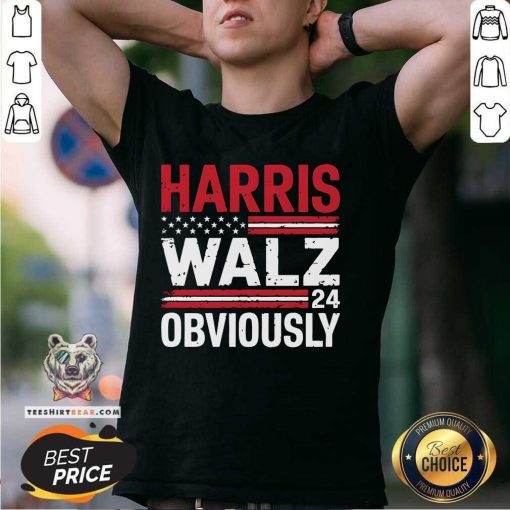 Nice Harris Walz Obviously 2024 T-Shirt