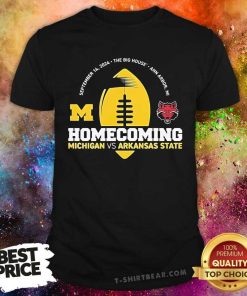 Nice Michigan Wolverines Valiant Blue 2024 Homecoming Gameday T-Shirt