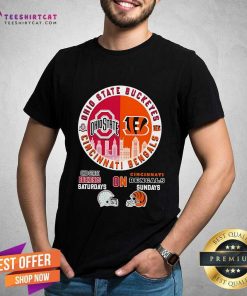 Nice Ohio State Buckeyes Saturdays On Cincinnati Bengals 2024 T-Shirt