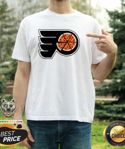 Nice Philadelphia Flyers Pizza T-Shirt