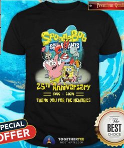 Nice Spongebob Squarepants 25th Anniversary 1999-2024 T-Shirt