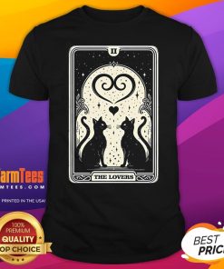 Nice The Crossroads Tarot Cats The Lovers T-Shirt