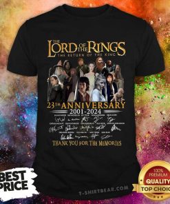 Nice The Lord Of The Rings The Return Of The King 23th Anniversary T-Shirt