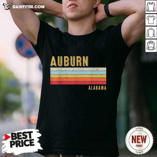 Official Auburn Alabama AL State Roots Retro T-Shirt
