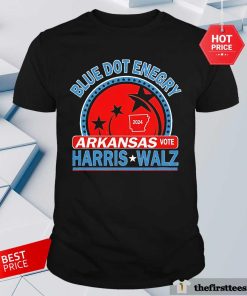 Official Blue Dot Enegry Arkansas Kamala Harris Walz 24 T-Shirt