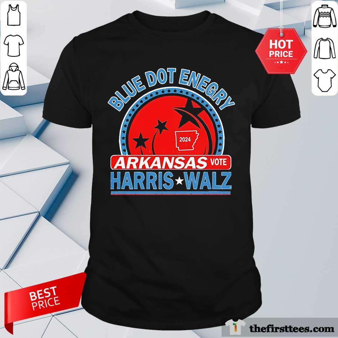 Shirt Official Blue Dot Enegry Arkansas Kamala Harris Walz 24 T-Shirt